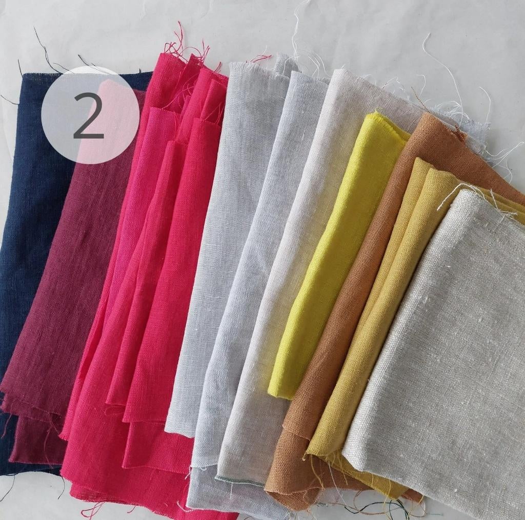 Linnen Stoffen Restjes Bundels – 600 g, Hobby en Vrije tijd, Stoffen en Lappen, Overige kleuren, Nieuw, Ophalen of Verzenden, 30 tot 120 cm