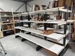 Grote stevige metalen stelling met planken, Ophalen, Zo goed als nieuw