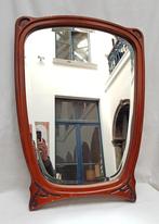 Art Nouveau spiegel., Antiek en Kunst, Antiek | Spiegels, Ophalen of Verzenden, Rechthoekig, 50 tot 100 cm, Minder dan 100 cm