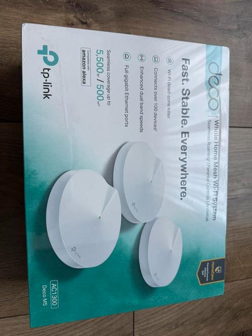 TP-Link Deco M5(3-pack), Computers en Software, WiFi-versterkers, Nieuw, Ophalen of Verzenden