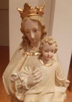 Antiek Mariabeeld met Jezus op haar arm (heilige Madonna), Antiek en Kunst, Antiek | Religie, Ophalen