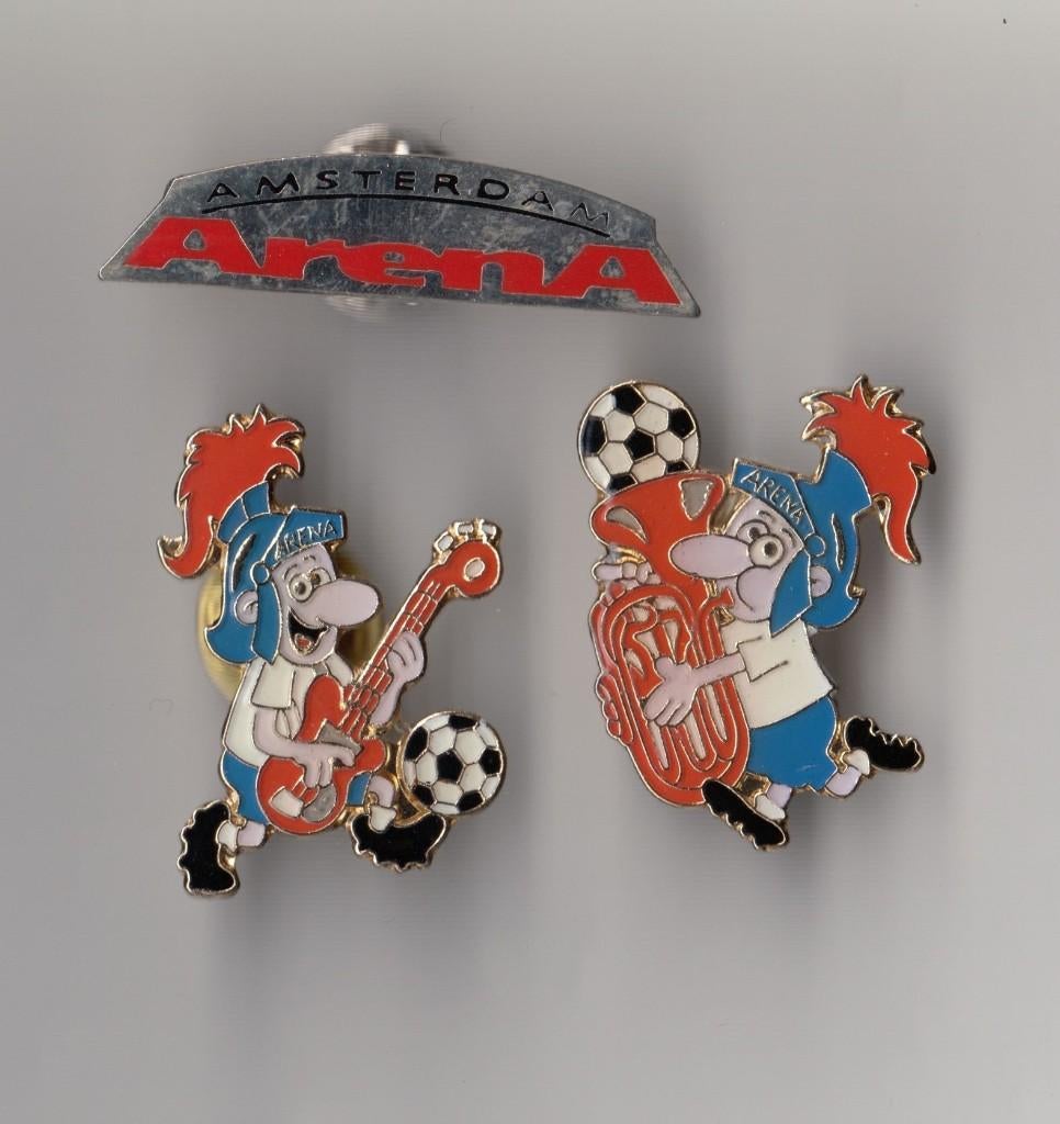 Voetbal Ajax Amsterdam Arena Stadion pins, Gebruikt, Niet vindbaar, Niet vindbaar, Speldje of Pin