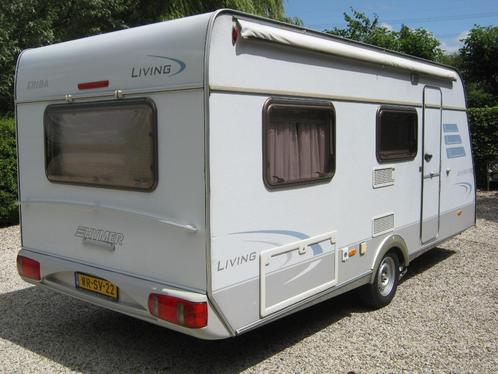 Hymer Eriba Living 480.  van 1e eigenaar, Caravans en Kamperen, Caravans, Particulier, tot en met 2, 1000 - 1250 kg, Rondzit, Hymer