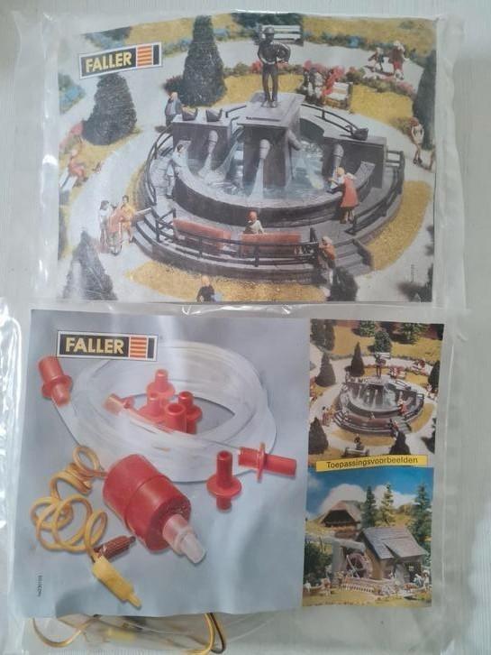 Faller H0 fontein B-232 + waterpomp 180627 (nieuw), Hobby en Vrije tijd, Modeltreinen | H0, Nieuw, Brug, Tunnel of Gebouw, Ophalen of Verzenden