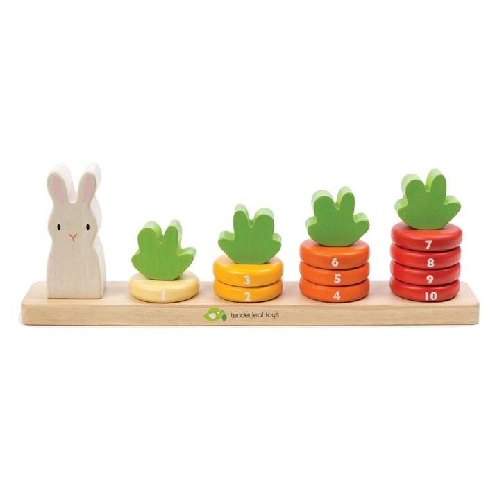 Houten Stapeltoren Wortels Tellen Tender Leaf Toys, Kinderen en Baby's, Speelgoed | Houten speelgoed, Nieuw, Overige typen, Ophalen of Verzenden