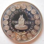 Franse herdenkingsmunt 100 jaar na WO 1, Ophalen of Verzenden, Overige materialen, Buitenland