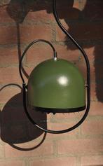 Herda vintage hanglamp / plafond lamp gaaf groen, Minder dan 50 cm, Metaal, Ophalen of Verzenden, Zo goed als nieuw