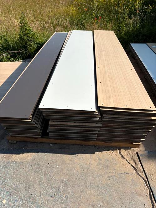 Nieuwe stroken. HPL ( trespa )  dikte 10 en12 mm wit, Doe-het-zelf en Verbouw, Platen en Panelen, Nieuw, HPL, Minder dan 20 mm