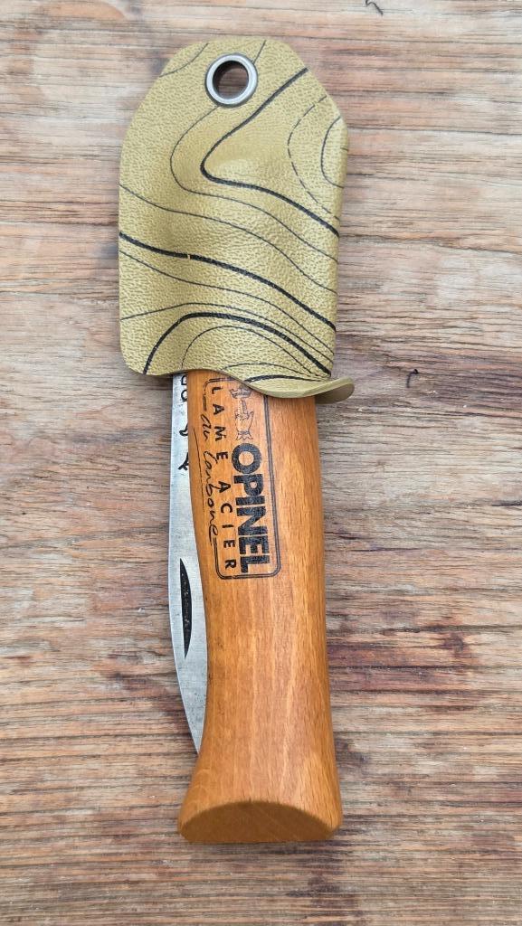 Kydex nekschede voor Opinel #8 zakmes; coyote topo, Caravans en Kamperen, Kampeeraccessoires, Nieuw, Ophalen of Verzenden