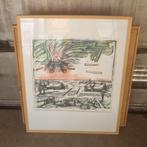 Luuk Scholten lino winter, Antiek en Kunst, Kunst | Litho's en Zeefdrukken, Ophalen