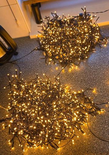 2 x clusterverlichting classic Gold 1152 lampjes beschikbaar voor biedingen