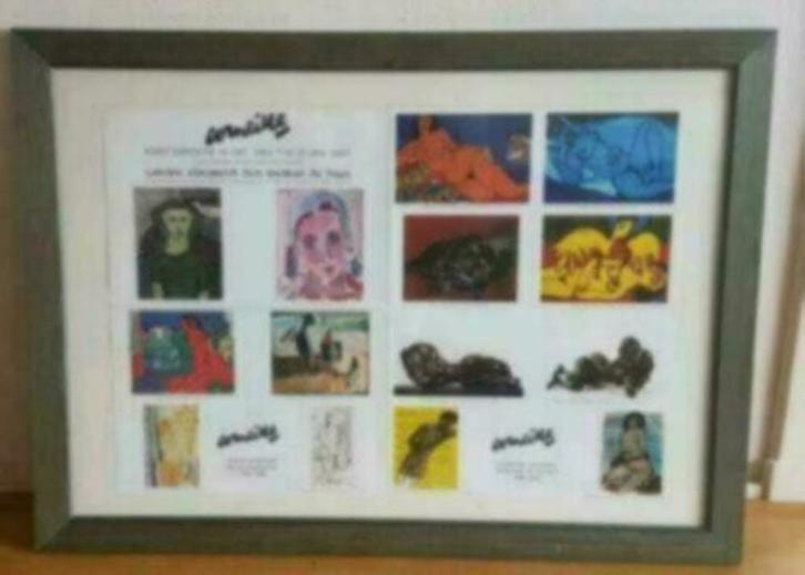 Tentoonstellingsaffiche Corneille kerstexpositie 2002 2003, Antiek en Kunst, Kunst | Litho's en Zeefdrukken, Ophalen