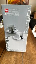 Illy espresso Michelangelo Pistoletto, Ophalen of Verzenden, Zo goed als nieuw, Porselein, Kop en/of schotel