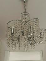 Elegante Kroonluchter met Kristallen, Ophalen of Verzenden, Gebruikt, Metaal