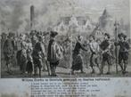 2 Prenten van Martelaren te Doornik België veroordeling, Antiek en Kunst, Ophalen of Verzenden