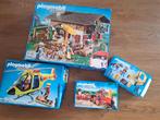 Playmobil Country berghut, helikopter en cowboy met paard, Kinderen en Baby's, Speelgoed | Playmobil, Ophalen, Gebruikt, Complete set