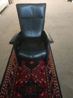 Relax fauteuil Merk Trento leder Christina 9000 zwart, Huis en Inrichting, Fauteuils, Ophalen of Verzenden, Zo goed als nieuw