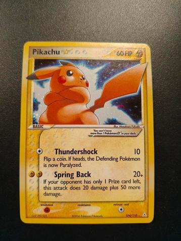 Pikachu gold star ex holon phantoms 104 beschikbaar voor biedingen