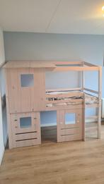 Hoogslaper Ties, Ophalen, 90 cm, Eenpersoons, Wit