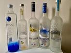 Grey goose en belverder flessen, Gebruikt, 5 tot 15 flessen, Ophalen of Verzenden, Glas