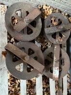 Antieke takelwielen hooiberg, Ophalen