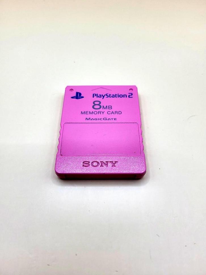 PlayStation 2 (PS2) Memory Card Roze - Origineel, Spelcomputers en Games, Games | Sony PlayStation 2, Zo goed als nieuw, Muziek