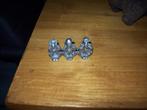 9x4cm massief metalen beeldje aapjes horenzienzwijgen, Verzamelen, Beelden en Beeldjes, Ophalen, Zo goed als nieuw, Dier