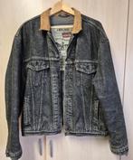 Levi's gevoerd jack met leren kraag XL gedragen, Levi's, Zwart, Maat 56/58 (XL), Ophalen of Verzenden