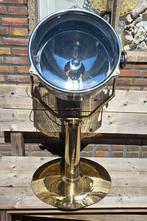 Koperen/ geborstelde aluminium scheepslamp/ spotlight., Verzamelen, Ophalen, Zo goed als nieuw, Motorboot of Zeilboot, Gebruiksvoorwerp