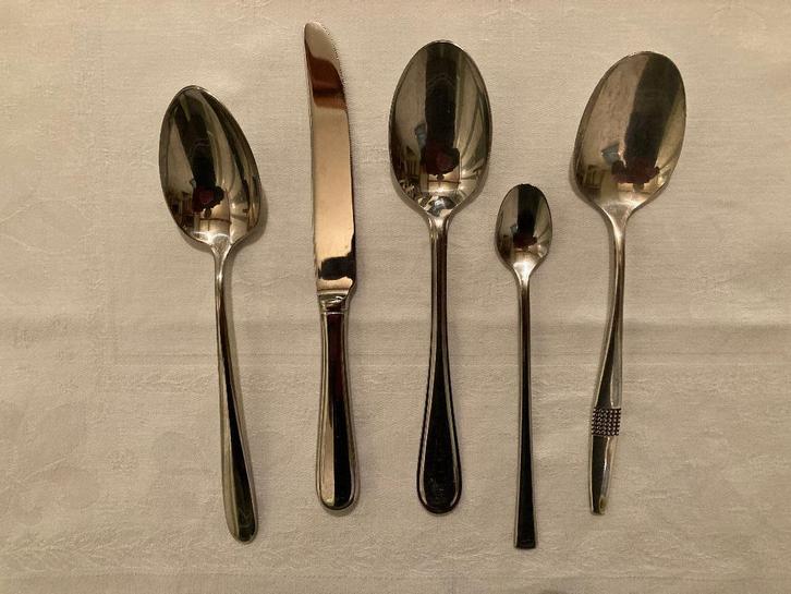 Losse Keltum bestekdelen, Huis en Inrichting, Keuken | Bestek, Zo goed als nieuw, Los bestek, Rvs of Chroom, Ophalen of Verzenden