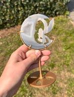 Prachtige agaat maan/engel, Verzamelen, Mineralen en Fossielen, Ophalen of Verzenden, Mineraal