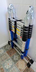 ALDORR Telescopische Vouwladder 5,00m – Tweedehands, Doe-het-zelf en Verbouw, Ladders en Trappen, Ophalen, Zo goed als nieuw, Ladder