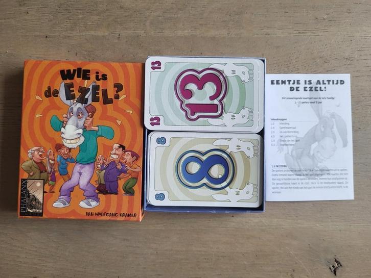 spel Wie is de ezel, Hobby en Vrije tijd, Gezelschapsspellen | Bordspellen, Gebruikt, Een of twee spelers, Drie of vier spelers