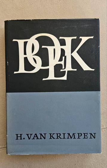 BOEK door H. van Krimpen beschikbaar voor biedingen