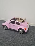 Roze Volkswagen Kever Kinderauto – met afstandsbediening!, Ophalen, Gebruikt