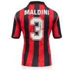 Paolo Maldini Gesigneerd AC Milan 1994 thuisshirt, Verzenden, Nieuw, Buitenlandse clubs, Shirt