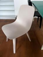 Eetkamerstoel Ikea Odger wit/beige, Huis en Inrichting, Stoelen, Ophalen, Kunststof, Wit, Zo goed als nieuw