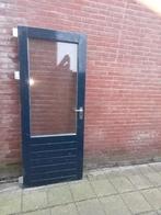 Hardhouten achterdeur 82x201.5 cm dubbel glas bh70cm, 80 tot 100 cm, Ophalen of Verzenden, 200 tot 215 cm, Glas
