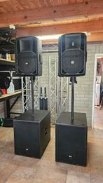 Te Koop RCF set 2X 4PRO 8003AS subs + 2X ART 712A MK2, Audio, Tv en Foto, Luidsprekers, Gebruikt, Subwoofer, 120 watt of meer