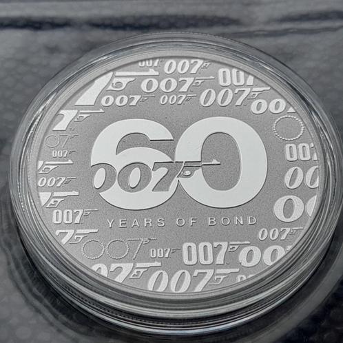 2022 James Bond 60 Years 1 oz silver Perth Mint, Postzegels en Munten, Munten | Oceanië, Zilver, Ophalen of Verzenden