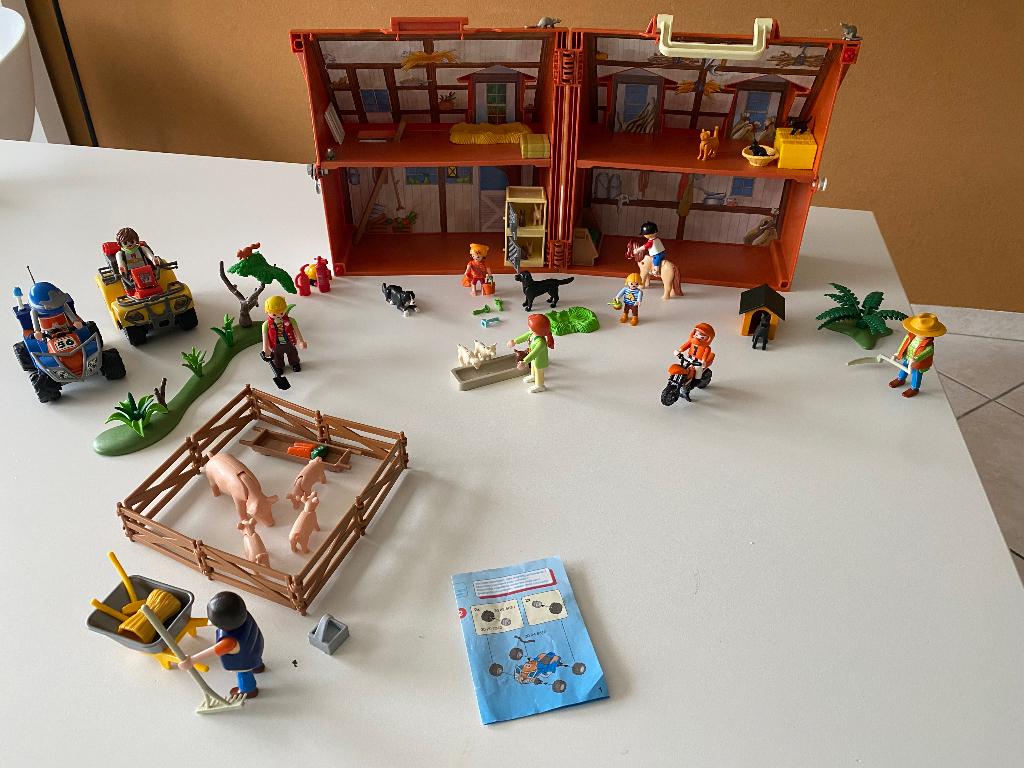 Playmobil boerderij meeneem huis, Ophalen, Zo goed als nieuw, Complete set