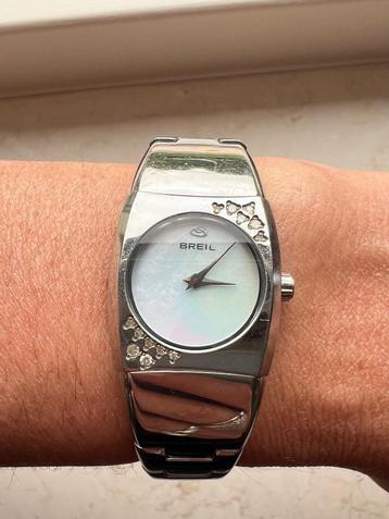 Breil horloge tijdloos met parelmoer wijzerplaat beschikbaar voor biedingen