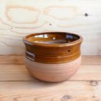 Seventies terra cotta aardewerk hangpot bloempot, Tuin en Terras, Bloempotten, Rond, Binnen, Ophalen of Verzenden, Zo goed als nieuw