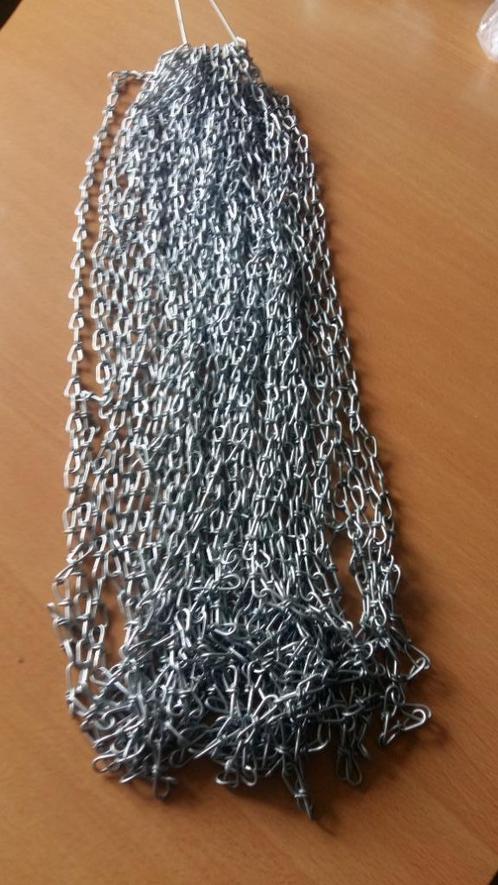 +/- 55mtr stoere ijzeren schakelketting b.v. plafondsysteems, Doe-het-zelf en Verbouw, Metalen, Nieuw, Ophalen of Verzenden