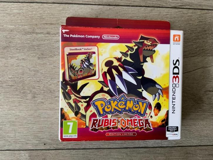 Pokémon Omega Ruby Limited Edition Nintendo 3DS + Steelbook, Spelcomputers en Games, Games | Nintendo 2DS en 3DS, Zo goed als nieuw
