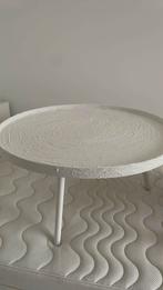 Witte bijzettafel WOOOD 78 cm, Rond, Ophalen of Verzenden, Zo goed als nieuw, 75 cm of meer