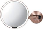 Simplehuman oplaadbare design make up spiegel roségoud, Minder dan 50 cm, Rond, Nieuw, Ophalen of Verzenden
