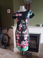 Eroke bloemen jurk IT 42 NL 38, Maat 38/40 (M), Verzenden, Zwart, Zo goed als nieuw