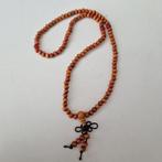 Ketting hout, Sieraden, Tassen en Uiterlijk, Kettingen, Ophalen of Verzenden, Zo goed als nieuw, Bruin, Overige materialen