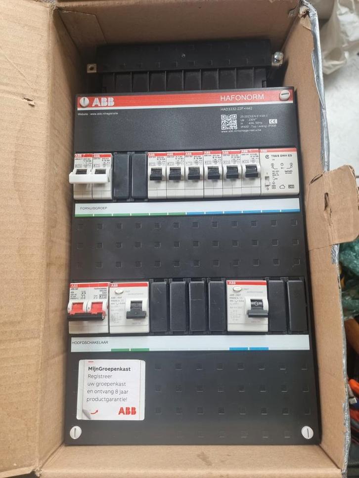 ABB HAF 1 Fase Groepenkast 8 groepen *NIEUW*, Doe-het-zelf en Verbouw, Elektra en Kabels, Nieuw, Overige typen, Ophalen of Verzenden